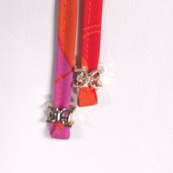 NWT Sam Edelman Women’s Midi Dress Retro Floral Plisse Bright Colorful LARGE - Picture 10 of 12